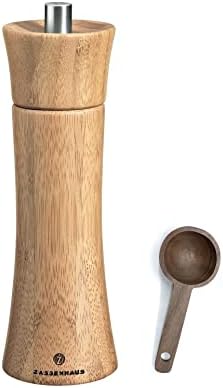 Zassenhaus Bamboo Salt Grinder with Spice Scoop