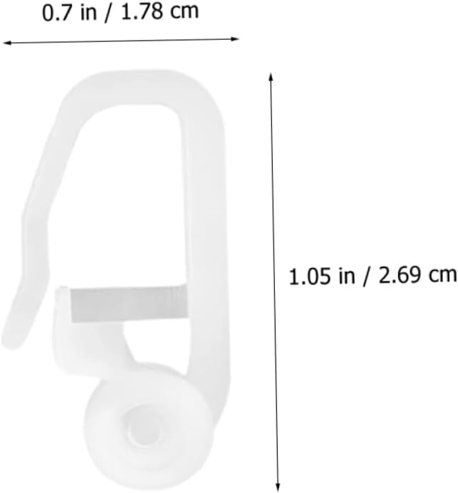LIFKOME 50pcs Shower Curtain Hooks