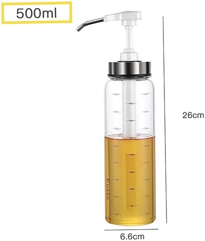 Zerodeko 500ml Condiment Squeeze Bottle with Spring Lid