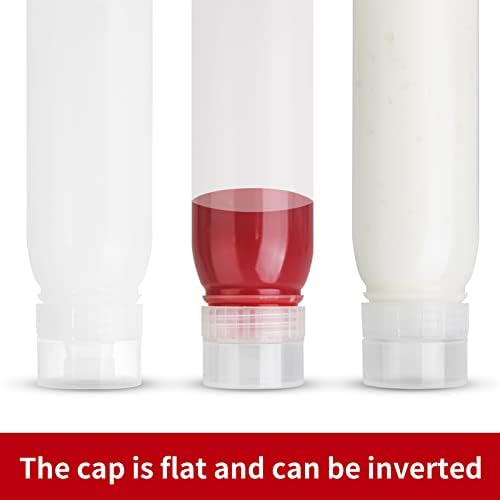Zlxtxpor Condiment Squeeze Bottles 3-Pack 14oz