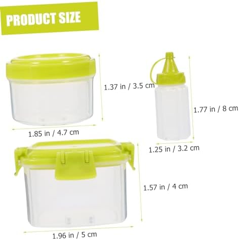Ciieeo 12pc Set Square Sauce Bottles