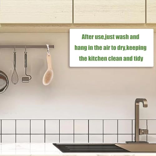 Gosknor Vegetable Brush Wooden Potato Scrubber for Kitchen Cleaning