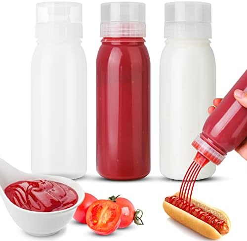 Zlxtxpor Condiment Squeeze Bottles 3-Pack 14oz