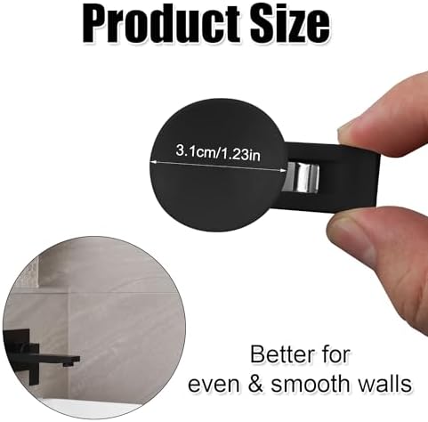 6PCS Suction Cup Shower Curtain Clips Holder for Bathroom Kitchen Refrigerator