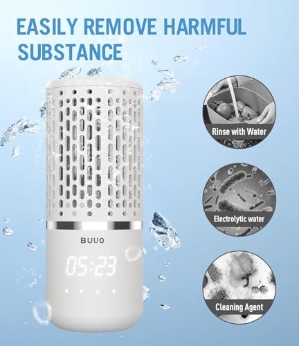 BUUO Fruit Veg Washing Machine with Hydroxyl Ion Tech