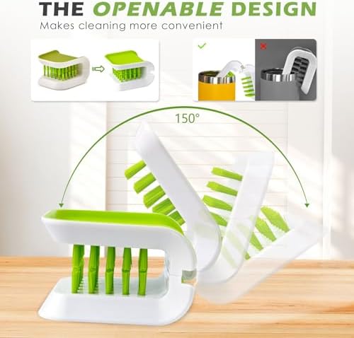 Kearning Openable Knife Brush with Handgrip - Green