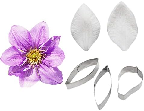 GGW Clematis Petals Fondant Mold Set 5pcs