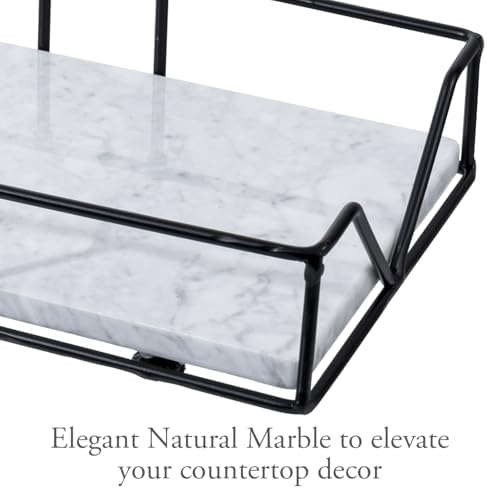 MyGift Deluxe Paper Towel Holder with Marble Base