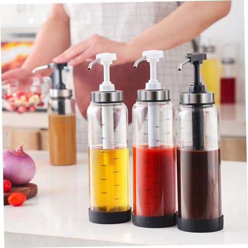 MAGICLULU 500ml Squeeze Sauce Press Bottle Black 1