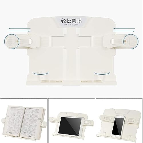 Hands Free Book Stand with 360 Rotating and Adjustable Height
