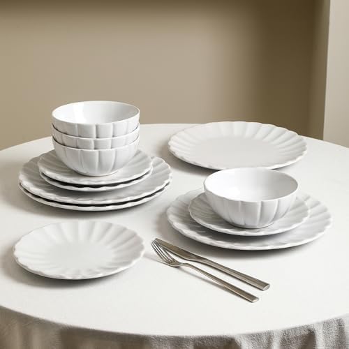 Earth Clay Phoenix 12-Piece Stoneware Dinnerware Set