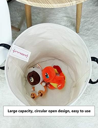 QUEENLALA Collapsible Laundry Basket with Elephant Design