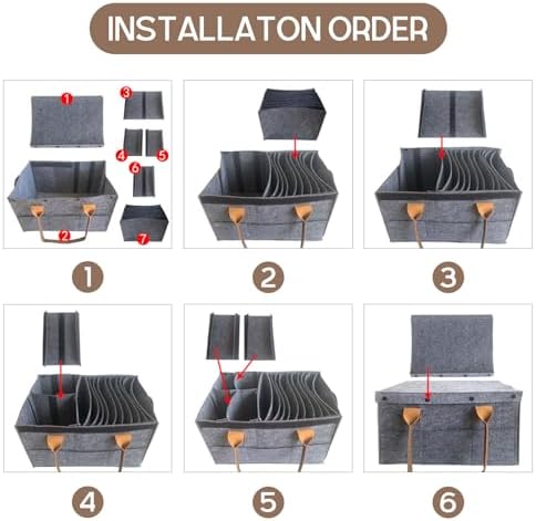 Qivine Foldable Dinner Plate Storage Box with Lids