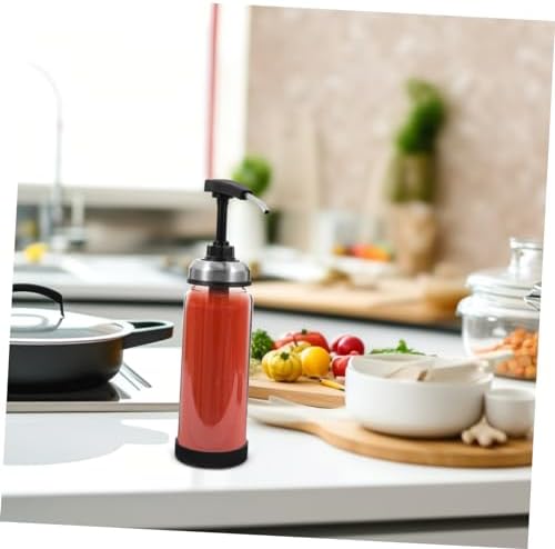 KICHOUSE 500ml Condiment Squeeze Bottle for Ketchup Salad Dressing and Sauces