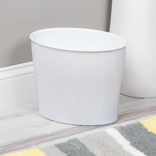 InterDesign 10 Litre Wastebasket - White Nuvo Design