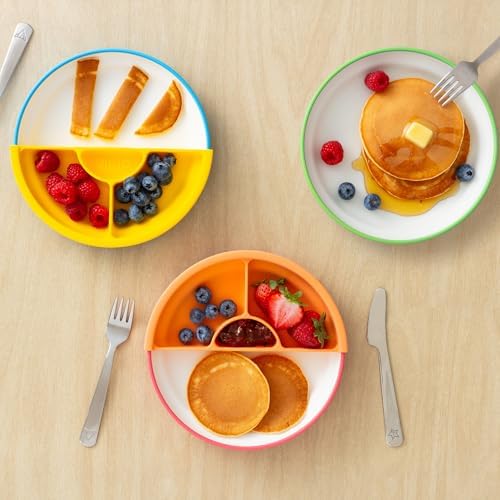 Omie Easy Scoop Plates for Kids Green
