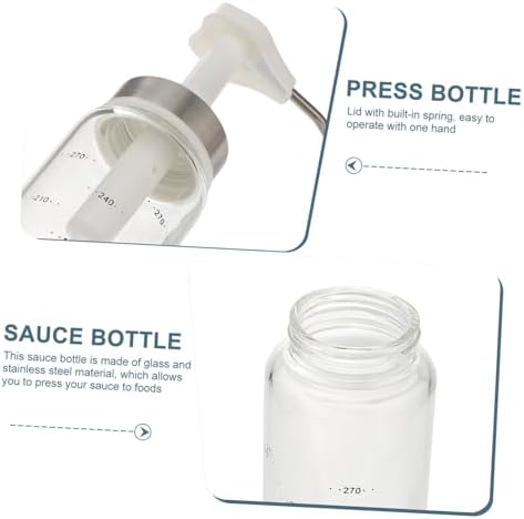 Alipis 300ml Squeeze Sauce Bottle with Spring Lid