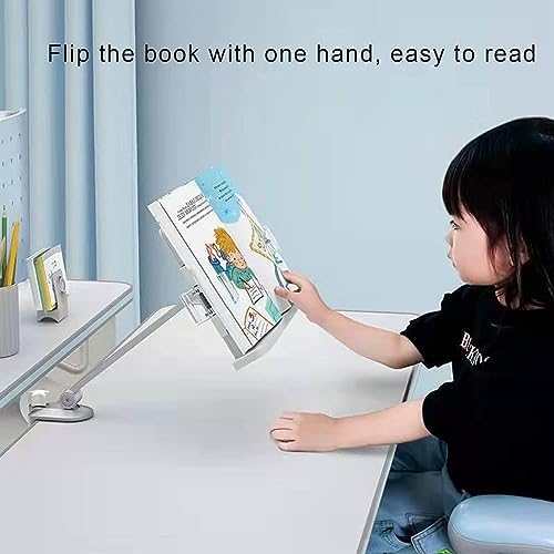 Adjustable Book Stand with Clamp 360 Rotating and 150 Angle