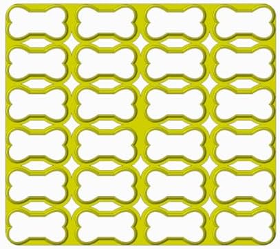 Cookie Cutz Dog Bone Multicutter 15 x 24 Bones 1