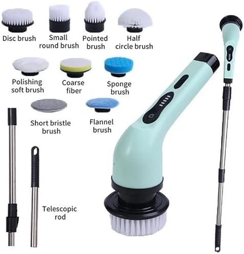 KIRIKIT Electric Spin Scrubber 9 in 1 Cordless