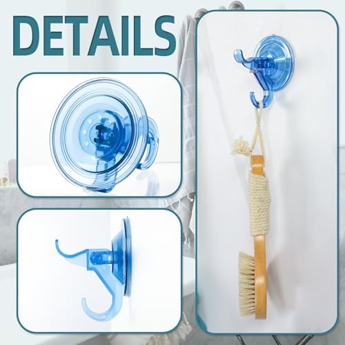 Antimbee Suction Hooks 5 Pack - Dual Hooks 11 lbs Capacity