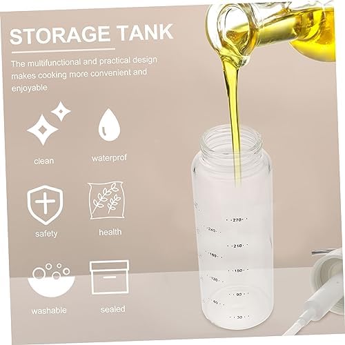Cabilock 300ml Condiment Squeeze Bottle with Spring Lid