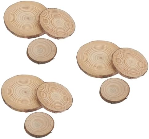 MAGICLULU 9 Pcs Wooden Coasters with Scented Candle Holders