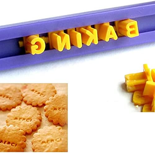 Gavigain Cookie Mold for English Letters Numbers DIY Baking Set