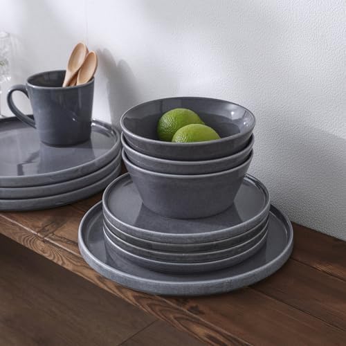 Famiware Annecy Misty-Blue Dinnerware Set for 6