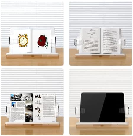 Adjustable Floor Stand Book Holder for Kitchen and Office