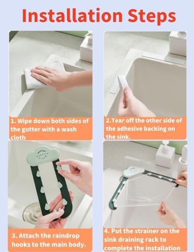 QIMMYGS Corner Sink Strainer with 100 Bags