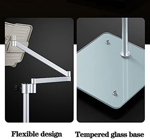 Adjustable Tablet Floor Stand with Wheels