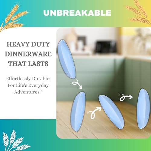 ECOSTAR Unbreakable Wheat Straw Dinnerware Set 1