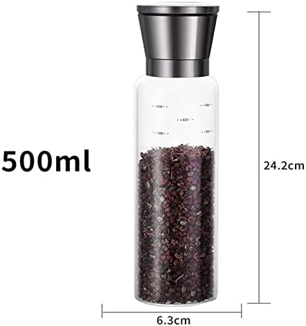 ZAEGO Refillable Pepper Mill Set Of 2 Silver