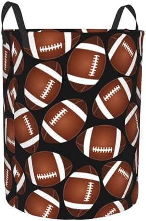 American Football Laundry Hamper with Handles - Large Collapsible