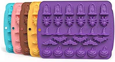 Junhcone Halloween Silicone Baking Molds 4 Colors