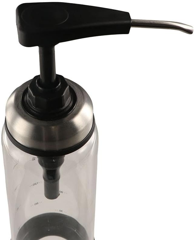 Glass Sauce Squeeze Bottle with Stainless Steel Spout 300ML 1