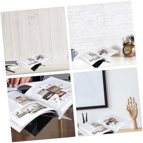1 Set Acrylic Cookbook Stand Book Holder Kitchen Display