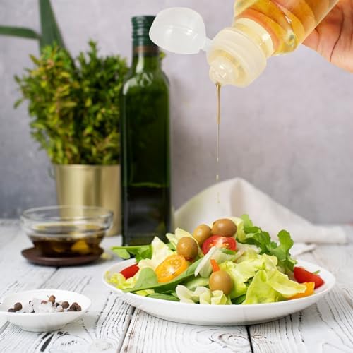 VOOCAT 8 oz Condiment Squeeze Bottles Set of 4