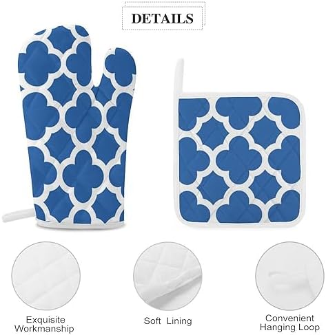 Curdesi 4PCS Oven Mitts and Pot Holders Set 1