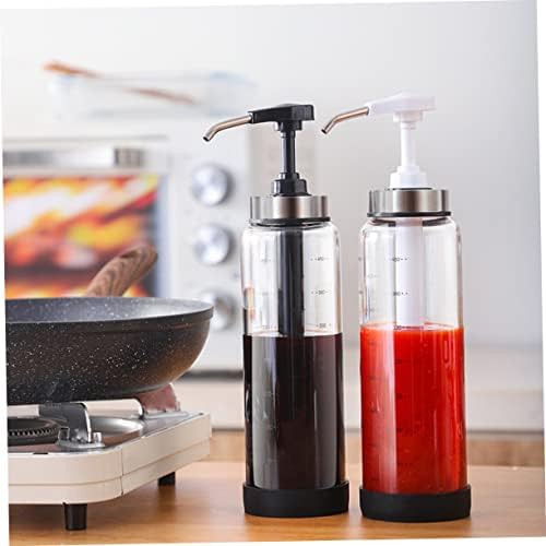 Zerodeko 500ml Condiment Squeeze Bottle with Spring Lid