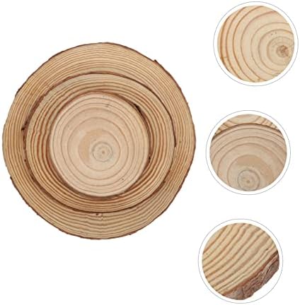 MAGICLULU 9 Pcs Wooden Coasters with Scented Candle Holders