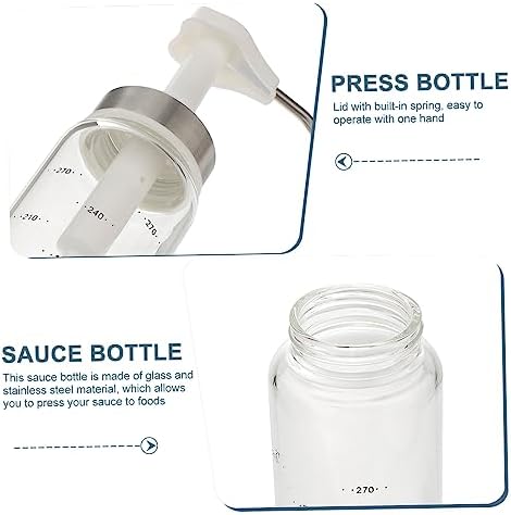 Cabilock 300ml Condiment Squeeze Bottle with Spring Lid