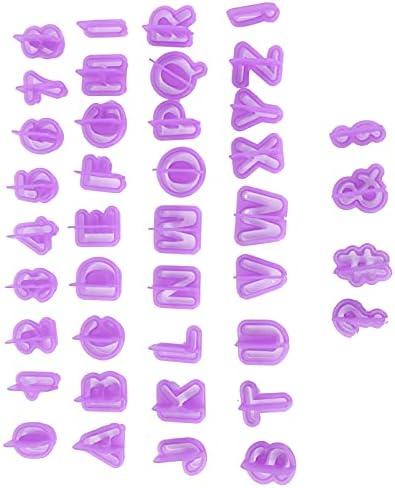 40Pcs Alphabet Number Silicone Biscuits for Baking