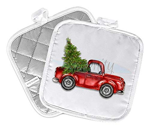 Handmade Christmas Oven Mitt Pot Holder Set