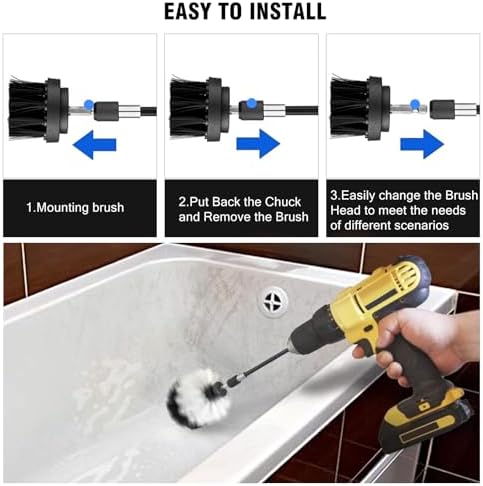 ETOUPA 13 Pcs Drill Brush Set All Purpose Cleaning