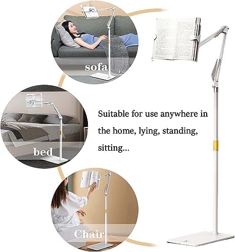Adjustable Book Holder for Hands Free Reading Foldable and Swivel