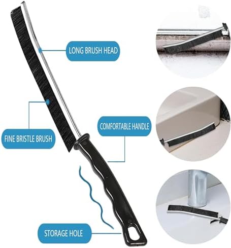 TKPARK 6PCS Hard Bristle Crevice Cleaning Brush Set