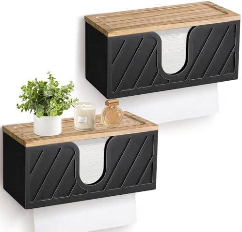 Gymvcsi Set of 2 Paper Towel Holders Wall Countertop 1