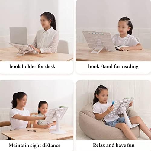 Adjustable Book Stand with 4 Gear Angles for Reading and Tablet Use